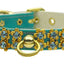 Dog, Puppy & Pet Collar, "Sunburst Crystal Flower"