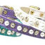 Dog, Puppy and Pet Collar, "3/8" Wide Pearl & Clear Crystals"