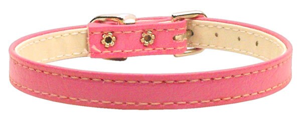 Dog, Puppy & Pet Plain Collar, "3/8" Wide"