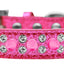 Dog, Puppy and Pet Ice Cream  Collar, "Double Crystal & Bright Pink Spikes"