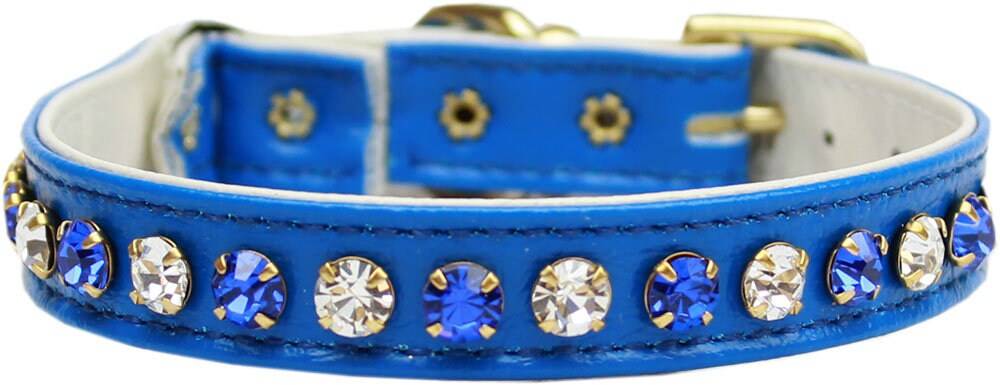 Cat Safety Collar, "One Row Rhinestone Deluxe"