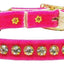 Premium Cat Breakaway Collar, "Velvet One Row Rhinestone"