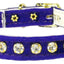 Premium Cat Safety With Band Collar, "Velvet One Row Rhinestone"