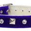 Dog, Puppy and Pet Collar, "Velvet Crystal & Pyramid"