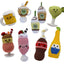 Knit Knacks Organic Cotton Pet, Dog Toy, "Beverages Group" (Choose from 9 different options!)