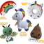 Knit Knacks Organic Cotton Pet & Dog Toys, "Magical Group" (Choose from: Unicorn, Poo, Donut, Rainbow or Dragon!)