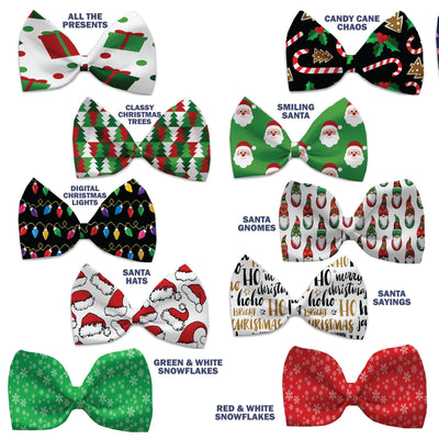 Christmas Pet, Dog and Cat Bow Ties, "Christmas Carols Group" (Choose from 10 different patterns!)