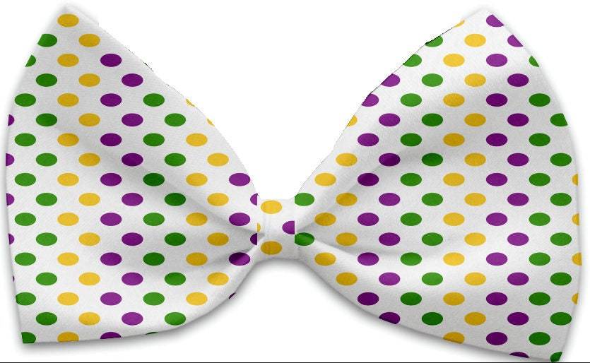 Pet, Dog and Cat Bow Ties, "Mardi Gras Group" *Available in 10 different pattern options!*