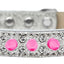 Dog, Puppy and Pet Ice Cream  Collar, "Double Crystal & Bright Pink Spikes"