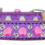 Dog, Puppy and Pet Ice Cream  Collar, "Double Crystal & Bright Pink Spikes"