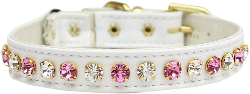 Cat Safety Collar, "One Row Rhinestone Deluxe"