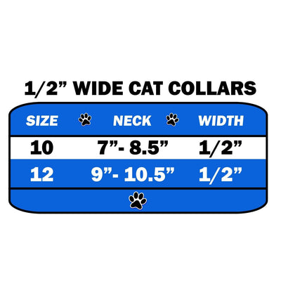 Cat Safety Collar, "One Row Rhinestone Deluxe"