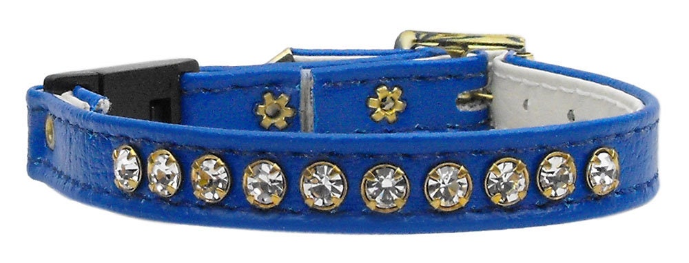 Cat Breakaway Buckle Collar, "One Row Rhinestone"