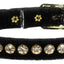 Premium Cat Breakaway Collar, "Velvet One Row Rhinestone"