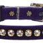 Premium Cat Breakaway Collar, "Velvet One Row Rhinestone"