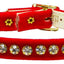 Premium Cat Breakaway Collar, "Velvet One Row Rhinestone"