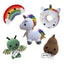 Knit Knacks Organic Cotton Pet & Dog Toys, "Magical Group" (Choose from: Unicorn, Poo, Donut, Rainbow or Dragon!)