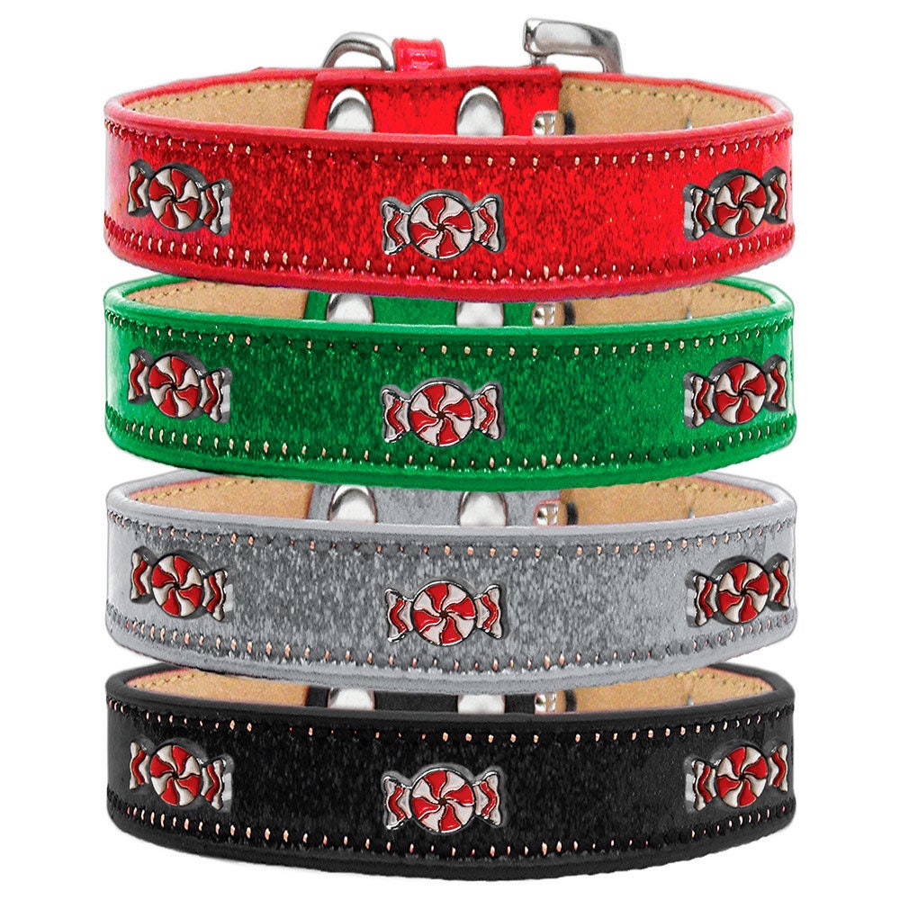 Christmas Dog, Puppy & Pet Widget Ice Cream Collar, "Peppermint"