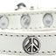 Dog, Puppy and Pet Widget Fashion Collar, "Peace Sign"