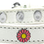 Dog, Puppy and Pet Widget Fashion Collar, "Pink Daisies"