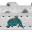 Dog, Puppy & Pet Designer Croc Widget Collar, "Dolphins"