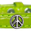 Dog, Puppy & Pet Designer Croc Widget Collar, "Peace Sign"