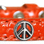 Dog, Puppy & Pet Designer Croc Widget Collar, "Peace Sign"