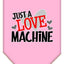 Pet and Dog Bandana Screen Printed, "Love Machine"