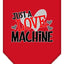 Pet and Dog Bandana Screen Printed, "Love Machine"