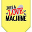 Pet and Dog Bandana Screen Printed, "Love Machine"