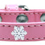 Dog, Puppy and Pet Widget Fashion Collar, "Snowflakes"