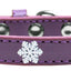 Dog, Puppy and Pet Widget Fashion Collar, "Snowflakes"