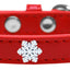 Dog, Puppy and Pet Widget Fashion Collar, "Snowflakes"