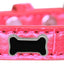 Dog, Puppy & Pet Designer Croc Widget Collar, "Black Bone"