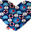 Pet and Dog Plush Heart or Bone Toy, "Independence Day Group" (Available in different sizes, and 9 different pattern options!)