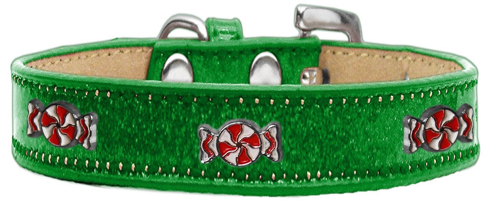 Christmas Dog, Puppy & Pet Widget Ice Cream Collar, "Peppermint"