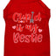 Pet Dog & Cat Shirt Screen Printed, "Cupid Is My Bestie"