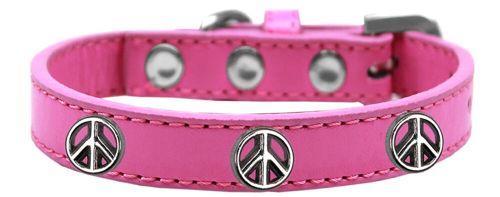 Dog, Puppy and Pet Widget Fashion Collar, "Peace Sign"