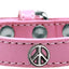 Dog, Puppy and Pet Widget Fashion Collar, "Peace Sign"