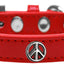 Dog, Puppy and Pet Widget Fashion Collar, "Peace Sign"