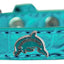 Dog, Puppy & Pet Designer Croc Widget Collar, "Dolphins"