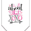 Pet and Dog Bandana Screen Printed, "It's All About That XOXO"