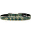 Pet Dog & Cat Nylon Collar or Leash, "Green Checkers"