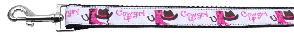 Pet Dog & Cat Nylon Collar or Leash, "Cowgirl Up"