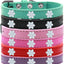 Dog, Puppy and Pet Widget Fashion Collar, "Snowflakes"