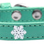 Dog, Puppy and Pet Widget Fashion Collar, "Snowflakes"