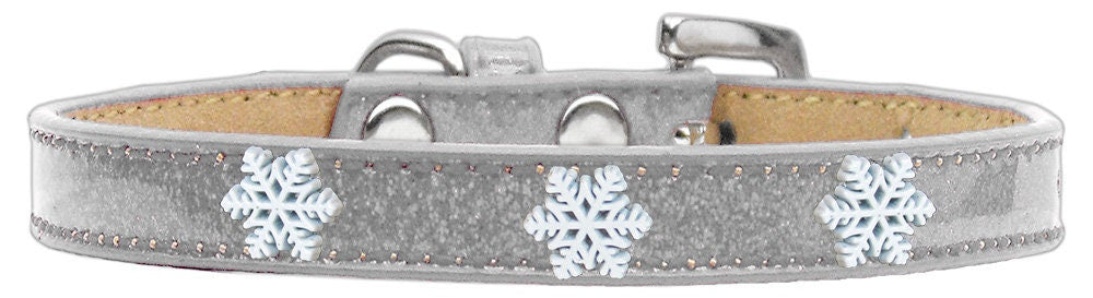 Dog, Puppy & Pet Widget Ice Cream Collar, "Snowflakes"