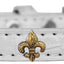 Dog, Puppy & Pet Designer Croc Widget Collar, "Bronze Fleur De Lis"