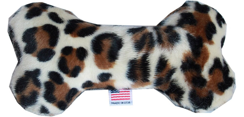 Pet and Dog Plush 6" Bone Toy, "Animal Print Group" (Available in 9 Animal Print options!)