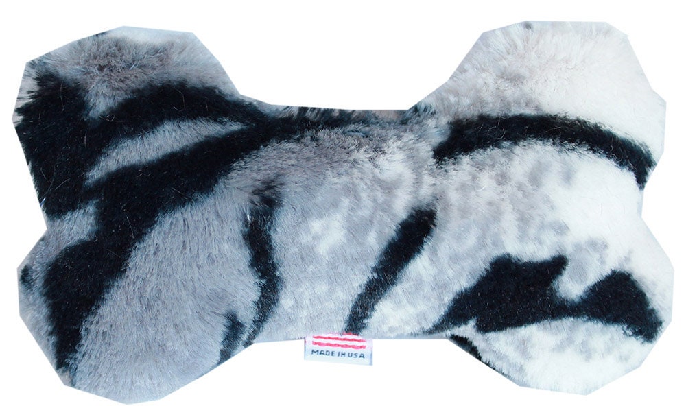 Pet and Dog Plush 6" Bone Toy, "Animal Print Group" (Available in 9 Animal Print options!)